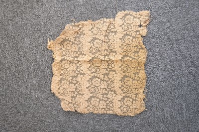 Lot 334 - Milanese Lace. A length of lace, Italy, 19th century, & others