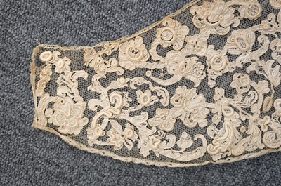 Lot 334 - Milanese Lace. A length of lace, Italy, 19th century, & others