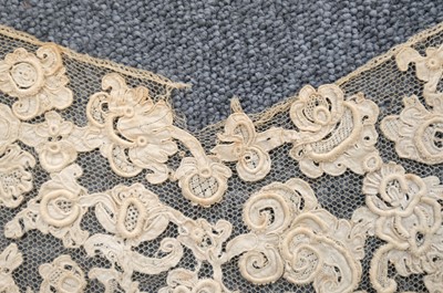 Lot 334 - Milanese Lace. A length of lace, Italy, 19th century, & others
