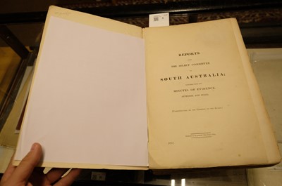 Lot 5 - Australia. Reports from the Select Committee on South Australia..., 1841