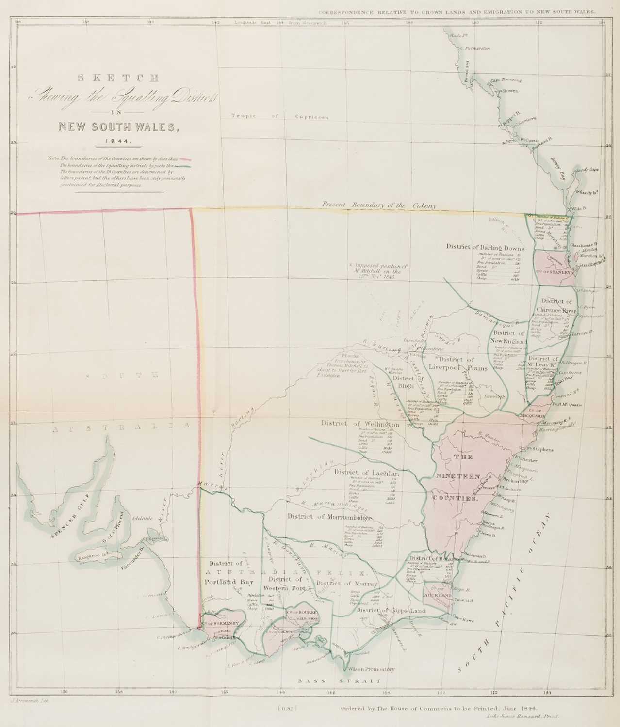 Lot 4 - Australia. Colonial Land and Emigration Commission, Eighth General Report..., 1848