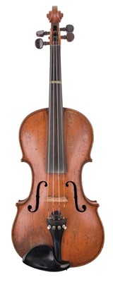 Lot 478 - Violin. Labelled J. H. Ruppert, full size, German, full size, c. 1720