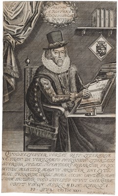 Lot 32 - Drevet (Pierre Imbert, 1697-1739). Portrait of Hyacinthe Rigaud, engraving