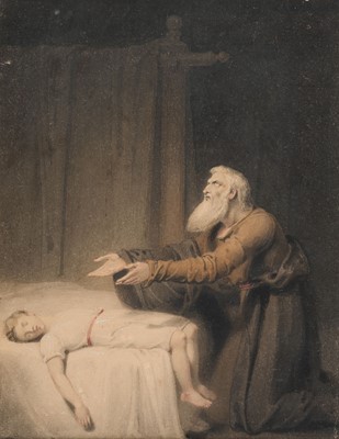 Lot 119 - Westall (Richard, 1765-1836). Elisha and the Widow's Child, watercolour