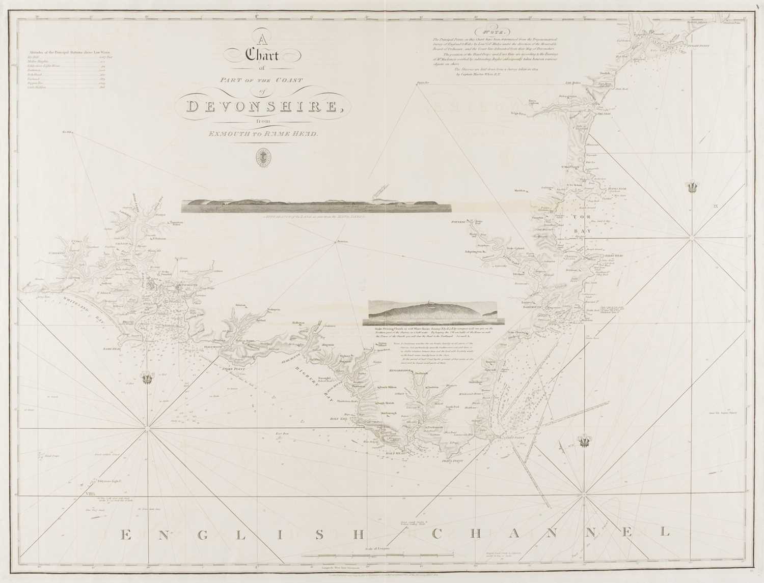 Lot 22 - Devon & Cornwall. A Chart of Part of the Coast of Devonshire..., 1826