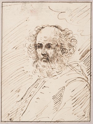 Lot 73 - Fratta (Domenico, 1696–1763). Bearded Man, pen and brown ink
