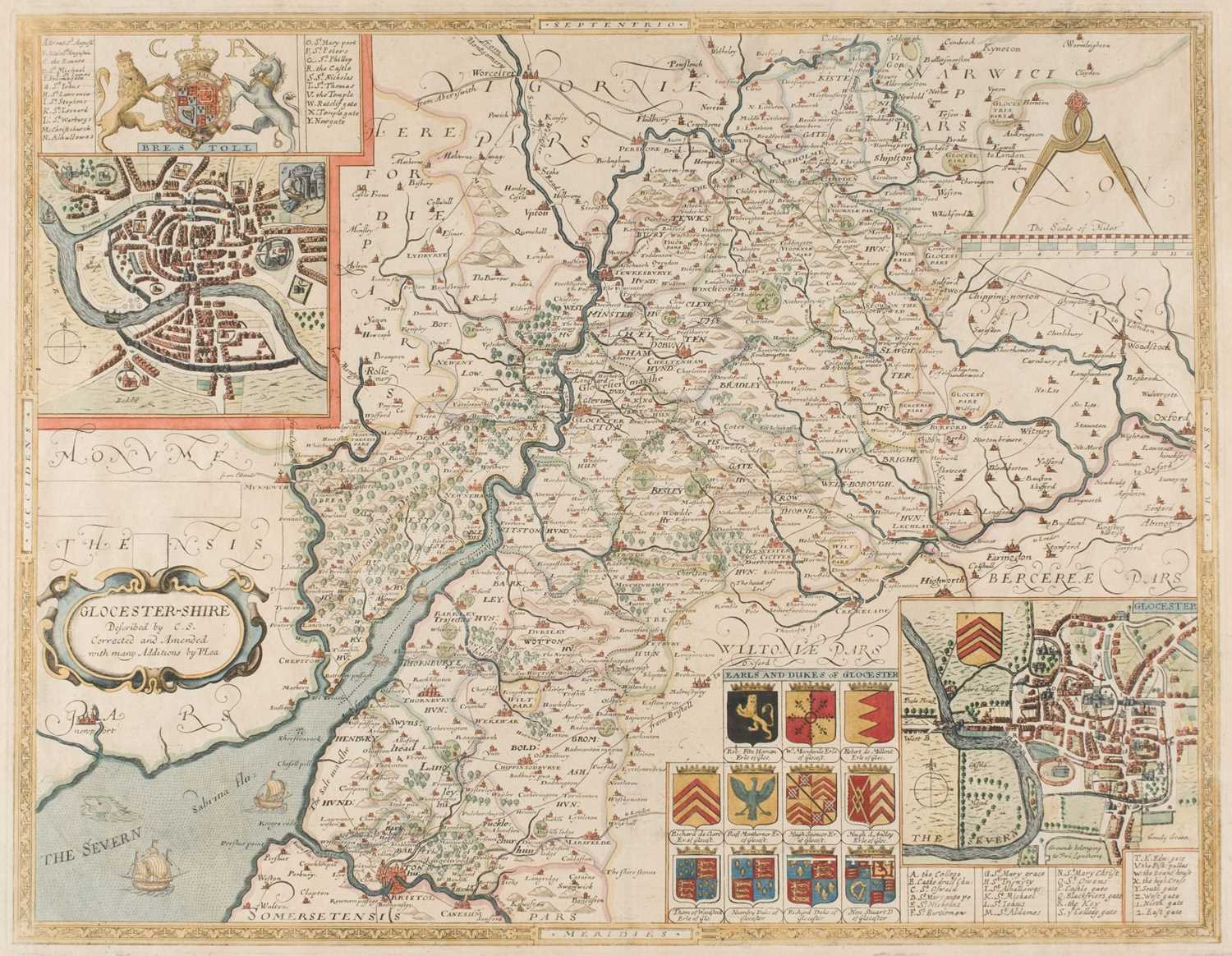 Lot 31 - Gloucestershire. Saxton (C. & P. Lea), Glocester-shire described by C.S..., circa 1690