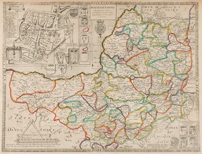 Lot 64 - Somerset. Saxton (Christopher & Lea Philip), Sommersetshire Described by C.Saxton..., circa 1720