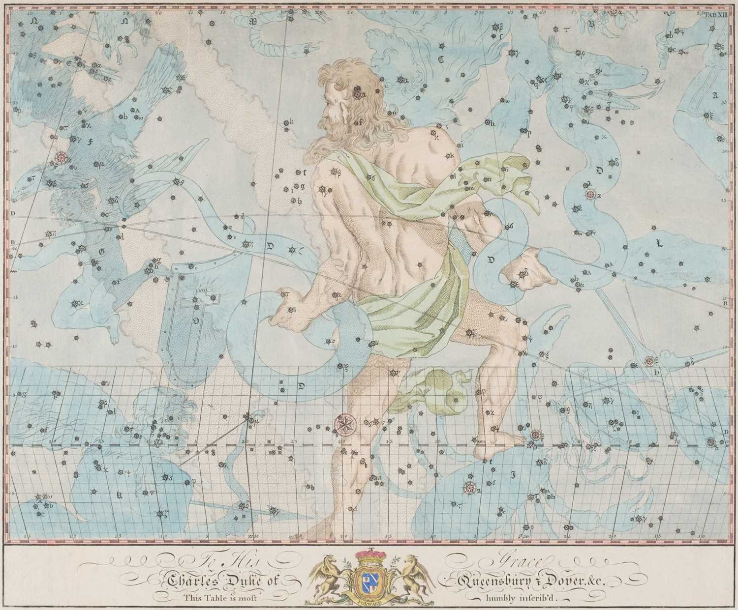 Lot 13 - Celestial charts. Bevis (John), Four charts of constellations, circa 1786