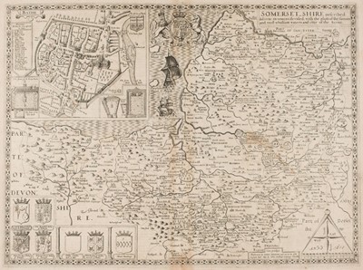 Lot 65 - Somerset. Speed (John), Somerset-Shire, 1st edition, 1611