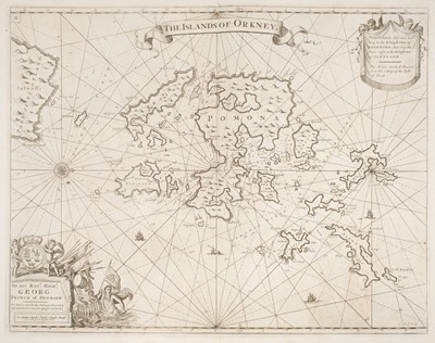 Lot 57 - Scotland. Collins (Captain Greenville), Four sea charts of Scottish Islands, circa 1700