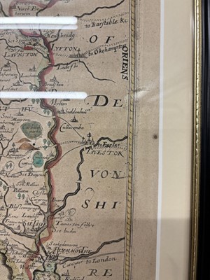 Lot 20 - Cornwall. Saxton (Christoper & Philip Lea), Cornwall Described by C. Saxton..., circa 1694