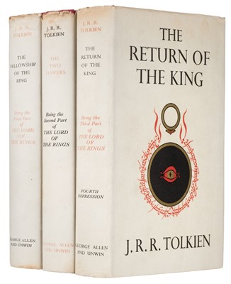 Lot 763 - Tolkien (J. R. R.) Lord of the Rings, 3 vols, 1956-59
