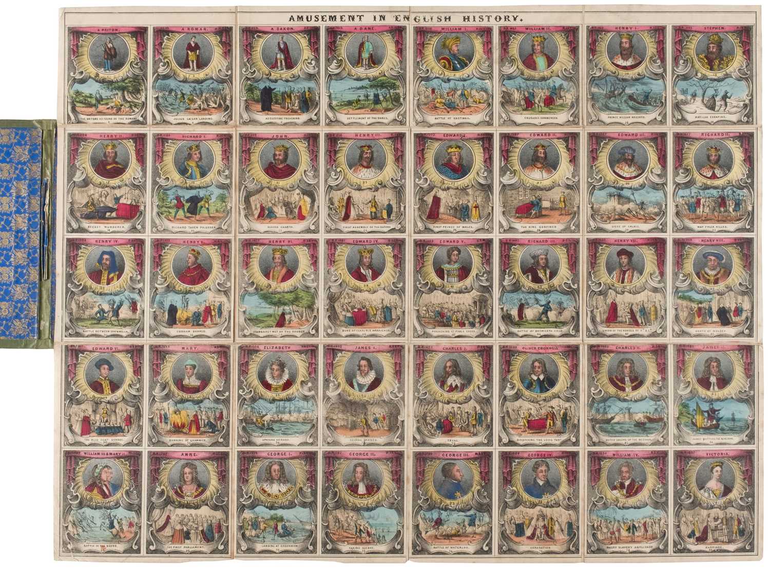 Lot 507 - Sallis, William, publisher. Amusement in English History, a game, circa 1841