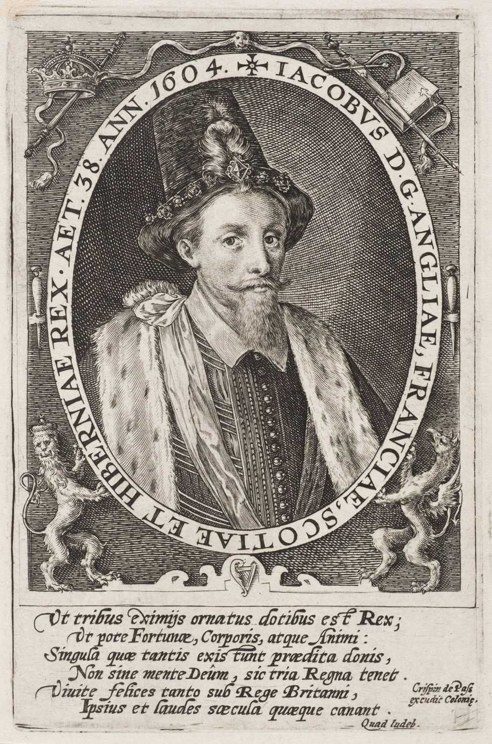 Lot 19 - De Passe (Crispijn, 1564-1637). James I, 1604