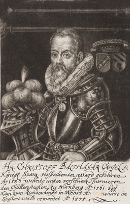 Lot 65 - Fennitzer (Georg, 1646-1722). Portrait of Christoph Balthasar Gugel, circa 1690