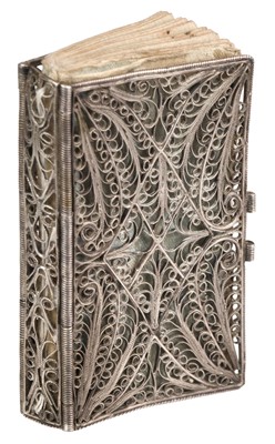 Lot 380 - Silver Filigree Binding. London Almanack, printed for the Company of Stationers, 1794