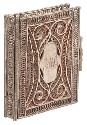 Lot 382 - Silver Filigree Binding. London Almanack, printed for the Company of Stationers, 1806