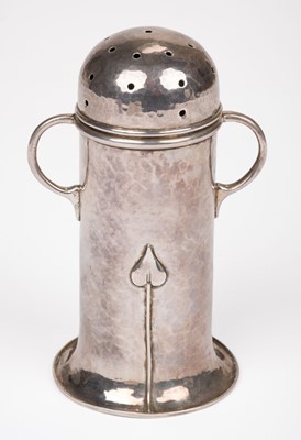 Lot 418 - Sugar caster. An Edwardian silver sugar caster by G L Connell Ltd, Birmingham, 1907