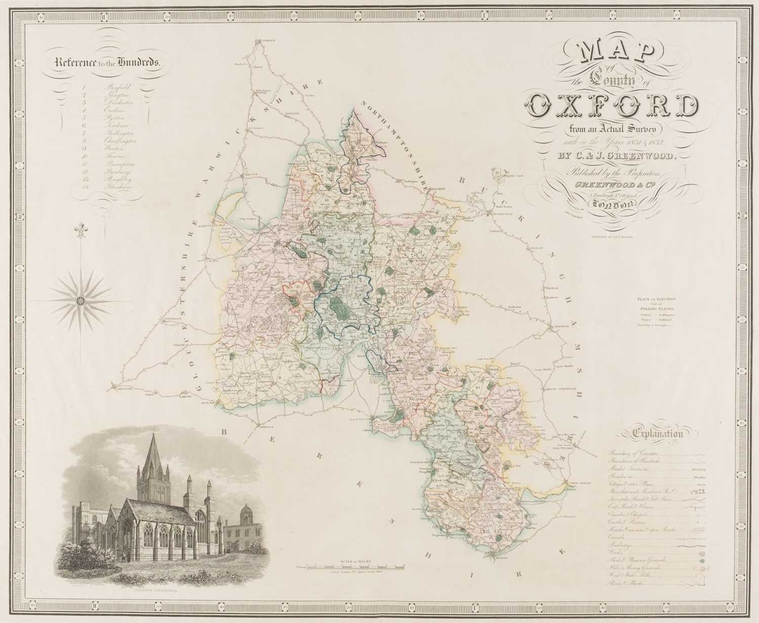Lot 33 - Greenwood (C & J). A collection of 16 county maps, circa 1830