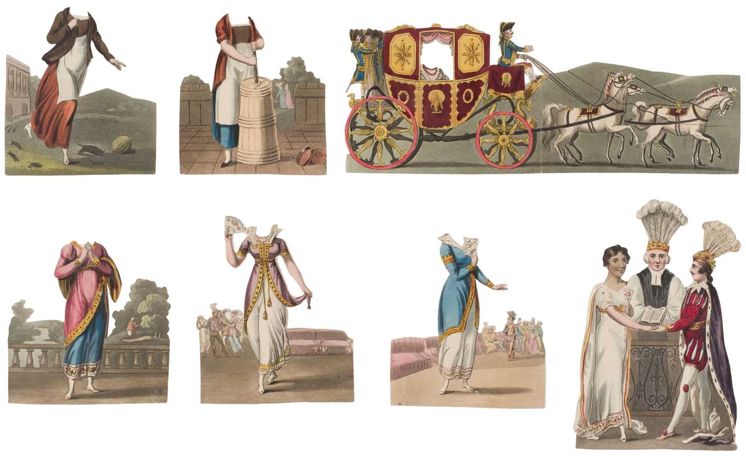 Lot 493 - Paper doll book. Cinderella; or The Little Glass Slipper, London: S and J Fuller, 1819