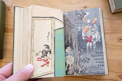 Lot 514 - Japanese Fairy Tale series. Numbers 1-16, in 4 volumes, Griffith Farran & Co., circa 1880s