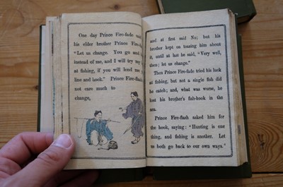 Lot 514 - Japanese Fairy Tale series. Numbers 1-16, in 4 volumes, Griffith Farran & Co., circa 1880s