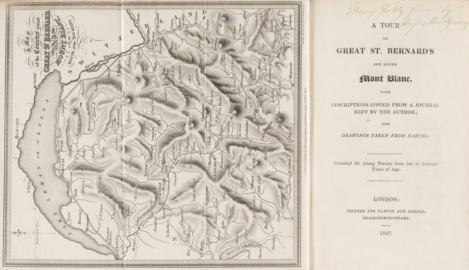 Lot 502 - Harvey and Darton (publishers). A Tour to Great St. Bernard's and round Mont Blanc, 1827