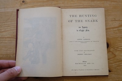 Lot 523 - Dodgson (Charles Lutwidge, 'Lewis Carroll''). The Hunting of the Snark, 1st edition 1876