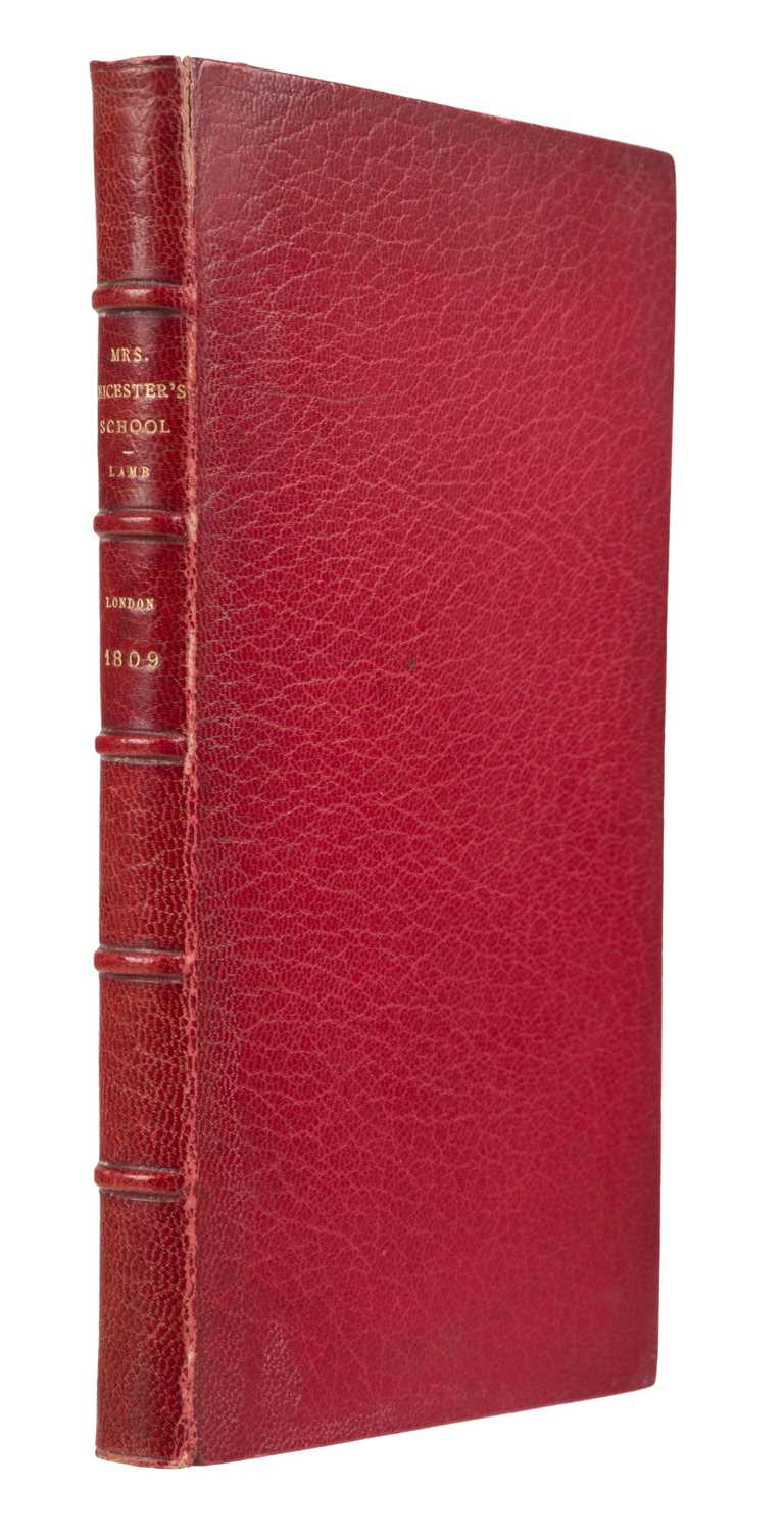 Lot 486 - Lamb (Charles & Mary). Mrs. Leicester's School: or, the history of several young ladies..., 1809