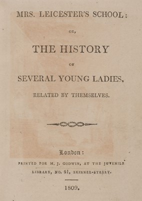 Lot 486 - Lamb (Charles & Mary). Mrs. Leicester's School: or, the history of several young ladies..., 1809