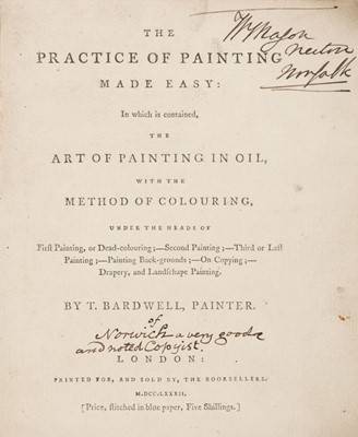 Lot 289 - Bardwell (Thomas). The Practice of Painting made easy, 1782