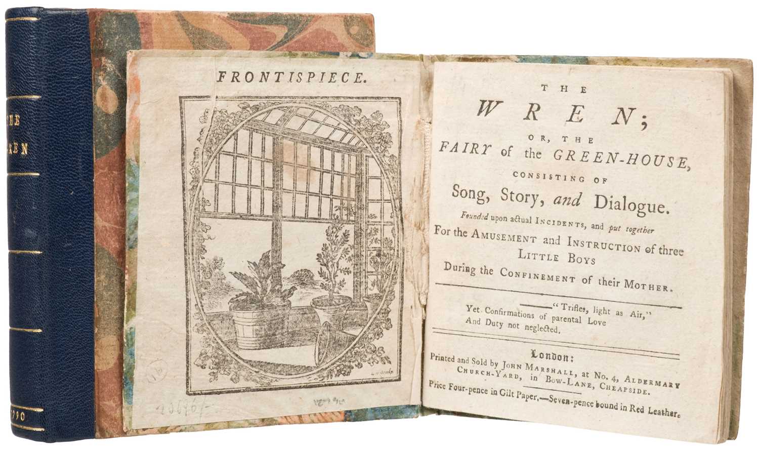 Lot 481 - Marshall (John, publisher). The Wren; or, The Fairy of the Green House..., 1790-1800