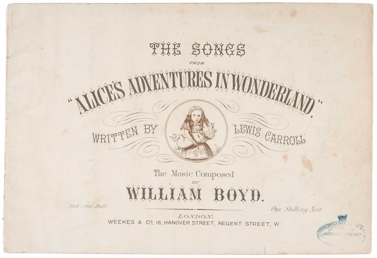Lot 524 - Dodgson (Charles Lutwidge, 'Lewis Carroll'). The Songs From "Alice's Adventures ', 1st edition, 1870