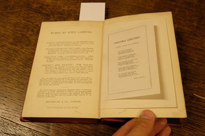 Lot 524 - Dodgson (Charles Lutwidge, 'Lewis Carroll'). The Songs From "Alice's Adventures ', 1st edition, 1870