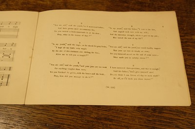 Lot 524 - Dodgson (Charles Lutwidge, 'Lewis Carroll'). The Songs From "Alice's Adventures ', 1st edition, 1870