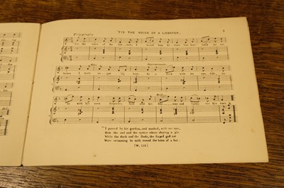 Lot 524 - Dodgson (Charles Lutwidge, 'Lewis Carroll'). The Songs From "Alice's Adventures ', 1st edition, 1870