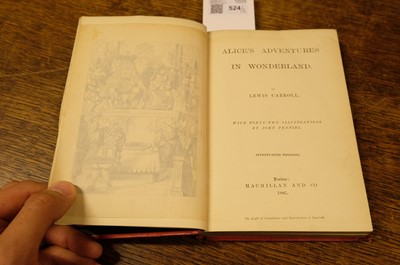 Lot 524 - Dodgson (Charles Lutwidge, 'Lewis Carroll'). The Songs From "Alice's Adventures ', 1st edition, 1870
