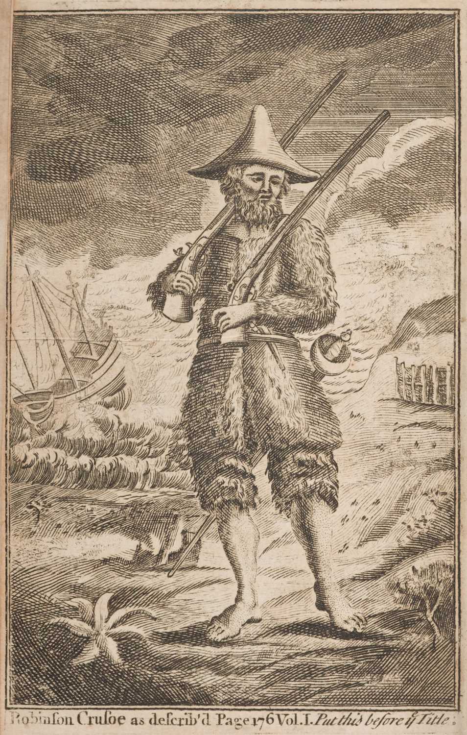 Lot 477 - [Defoe (Daniel)]. Robinson Crusoe; of York, Mariner..., 2 volumes, 1736