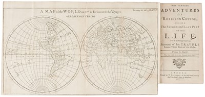 Lot 477 - [Defoe (Daniel)]. Robinson Crusoe; of York, Mariner..., 2 volumes, 1736