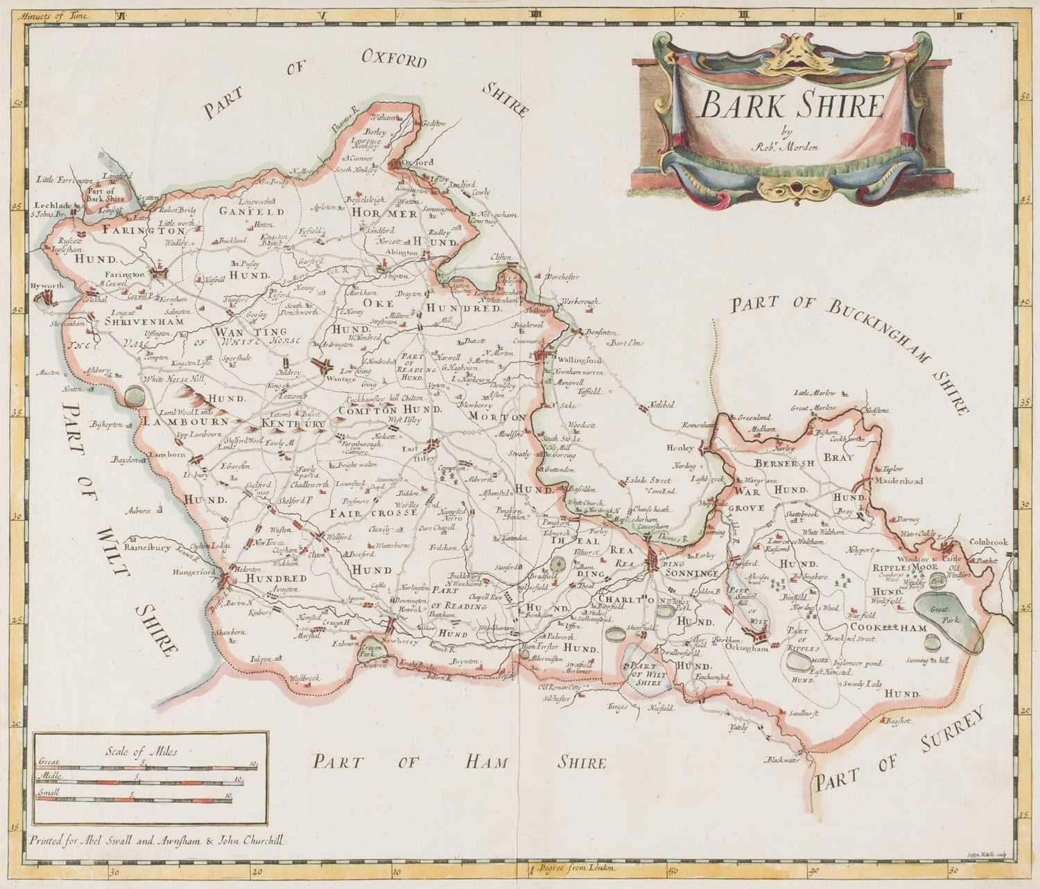 Lot 21 - County maps. Morden (Robert), A collection of 14 county maps, [1695 or later]