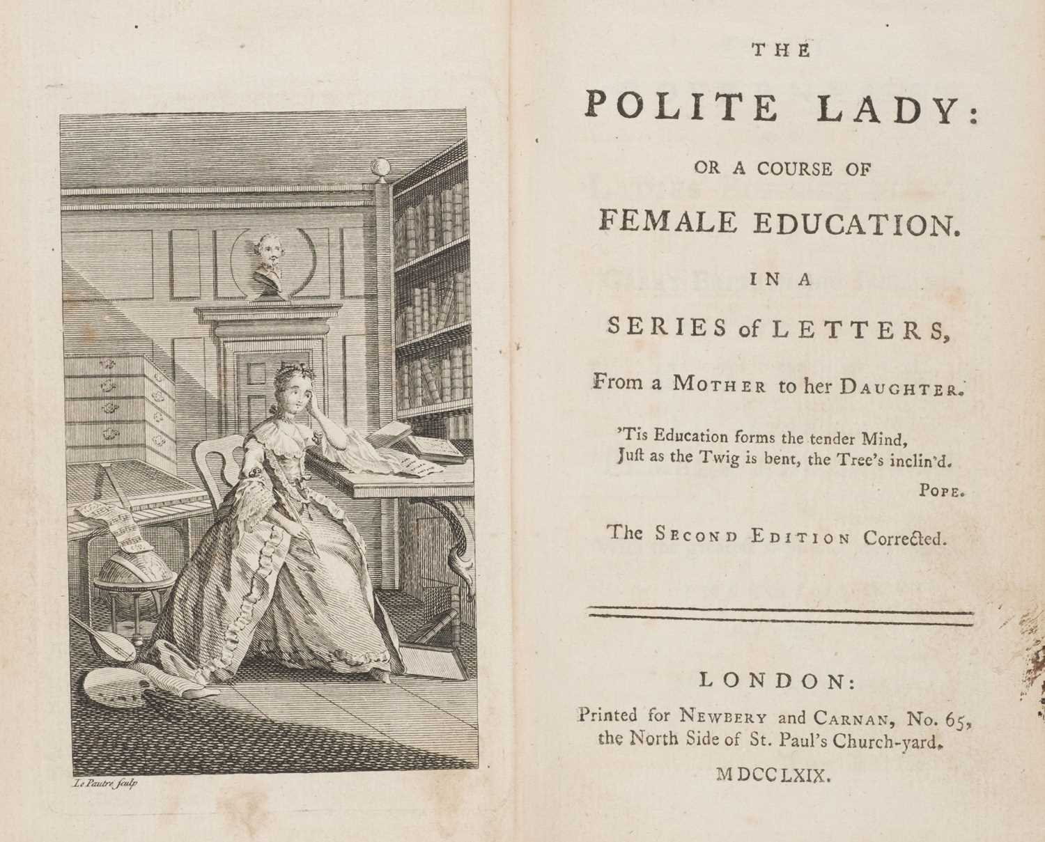 Lot 478 - [Allen, Charles]. The Polite Lady: or a Course of Female Education..., 2nd edition, 1769