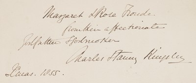 Lot 527 - Kingsley (Charles). The Heros; or, Greek Fairy Tales for my children, 1856..., and one other