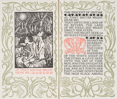 Lot 645 - Eragny Press. The Descent of Ishtar by Diana White, 1903