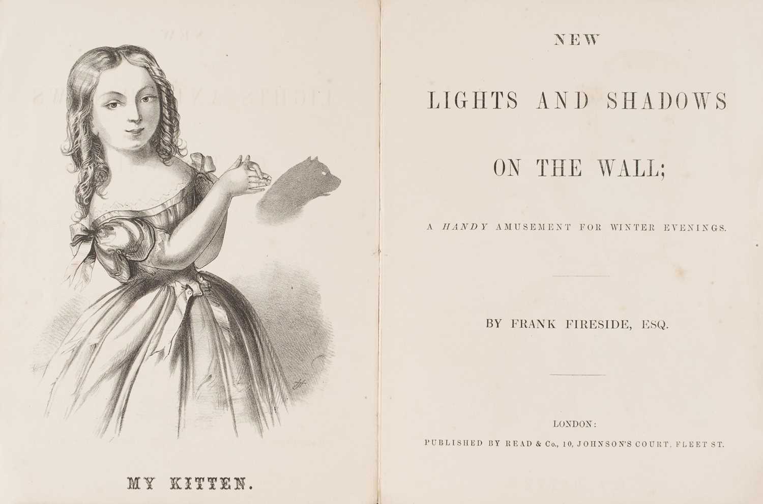 Lot 512 - Fireside (Frank, pseudonym). Lights and Shadows on the Wall, 1st and 2nd series, c. 1863