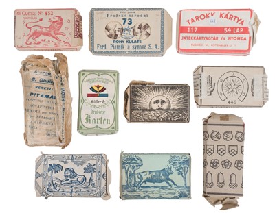 Lot 541 - European playing cards. Spanish style deck, Turnhout: Mesmaekers Frères, circa 1875, & 24 others