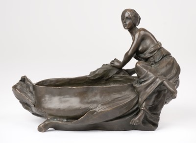 Lot 528 - Milo (Miguel Ferdiand Lopez, 1955 -). An art nouveau style bronze after Milo
