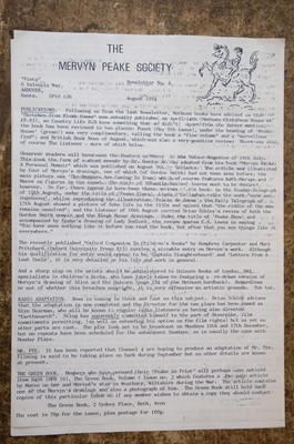 Lot 741 - Peake (Mervyn). A large quantity of Peake-related books and ephemera
