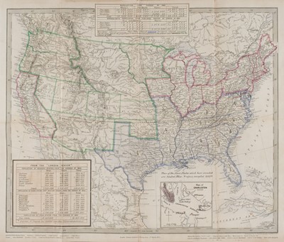 Lot 63 - Slavery. Untitled map of North America, 1861