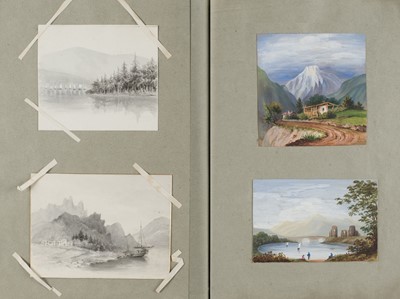 Lot 175 - Scrap Albums. A group of 18 Victorian scrap albums, late 19th century
